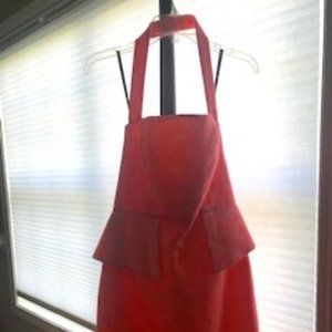 Laundry by Shelli Segal brocade halter peplum dress